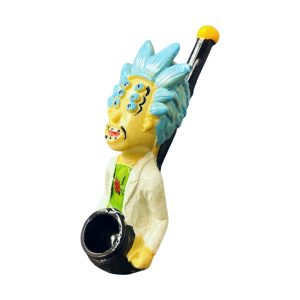 4" 6-Eyed Rick Clay Pipe