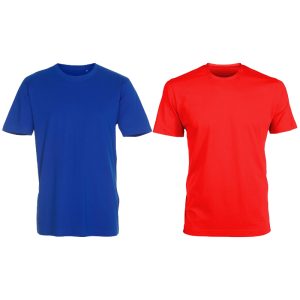Gem Rock Color T-Shirt (Blue, Red & Grey)