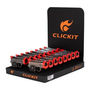 Clickit Pistol Triple Torch Lighter 16ct