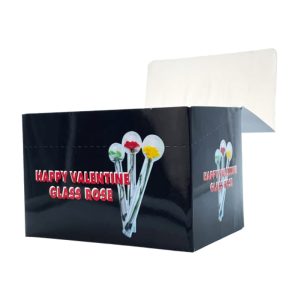 Happy Valentine Glass Rose Oil Burner 24ct