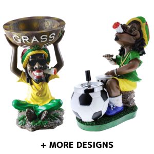 Jamaican Big Ashtray Rasta Design - Mix Design