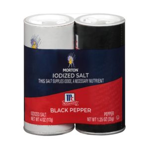 Morton Twin Pack Salt & Pepper Safe Can 1.25Oz