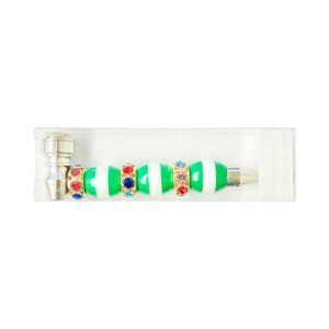 5" Jewel Design Metal Pipe 1ct