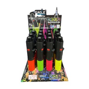 Eagle 7" Pen Torch 12ct - Neon