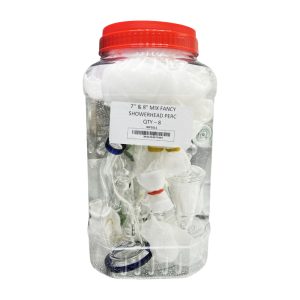 7" & 8" Mix Fancy Showerhead Perc Water Pipe 8ct Jar