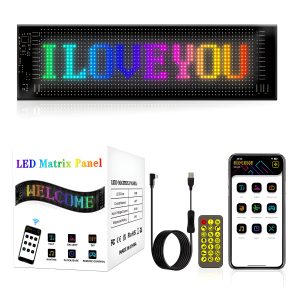 LED Matrix Panel Custom Sign Editable 52.36" X 7.56"