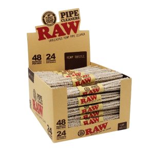 Raw Hemp Pipe Cleaners 24pk 48ct - Hard Bristle