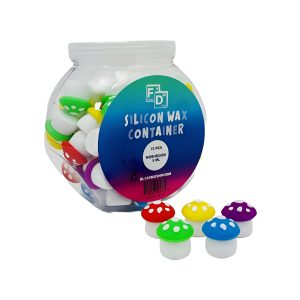 Faded Daily Silicon Wax Container 72ct Jar - Mushroom 5ml