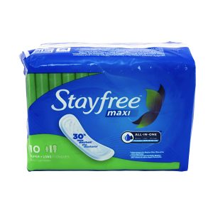 Stayfree Maxi Super Long Pad 1pk 10Ct