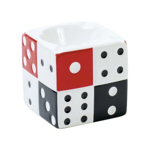 Dice Cube Ceramic Ashtray