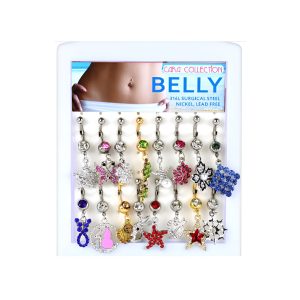 Belly Navel Piercing Mini Display 16ct