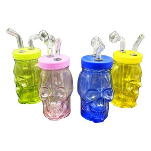 6" Skull Oil Burner w/ Screw Top