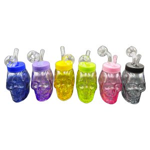 Two Sided Skull Oil Burner w/ Screw Top