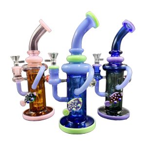 11" Neon Fish Recycler Water Pipe (Box 98)