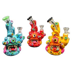 7" Evil Eye Monster Water Pipe (Box 110)