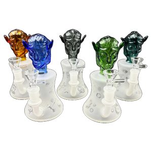 7" Colorful Elf Head Water Pipe (Box 68)