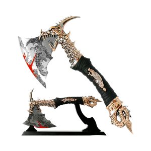 16.92'' Razor Tactical Fantasy Excrcizing-Demon Dragon Axe W/Stand