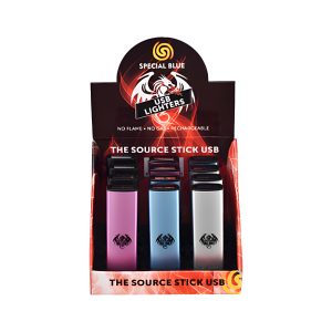 Special Blue The Source Stick USB Lighter 12ct