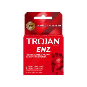 Trojan Enz Non-Lubricated Red 6Ct