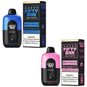 Fifty Bar V2 20k Puffs Disposable 5ct (Made in USA)