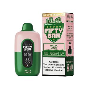 Fifty Bar X Hidden Hills 20k Puffs Disposable 5ct (Made in USA)