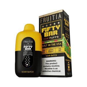 Fifty Bar X Fruitia 20k Puffs Disposable 5ct (Made in USA)