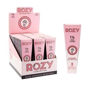 Rozy 1 1/4 Pink Cone 6pk 24ct