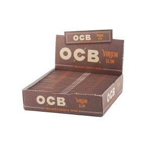 OCB Unbleached Virgin Slim King Papers 24ct