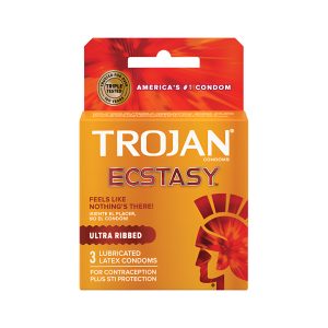 Trojan Ecstasy Ultra Ribbed 6Ct