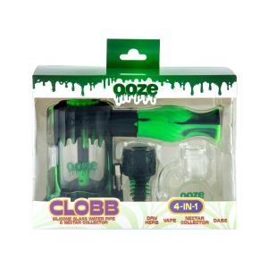 Ooze Clobb Silicone Glass Water Pipe & Nectar Collector