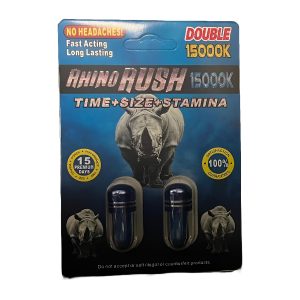 Rhino Rush 15000K Double Male Enhancement 24ct
