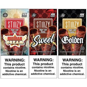 Stiiizy Premium Natural Tobacco Cigar Leaf Cones 15/2ct
