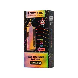 Lost THC V2 Rainbow CB9A Live Sugar + D8 + THC-P 7500mg Disposable