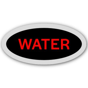 Business Led Cooler Sign Big  (WATER)