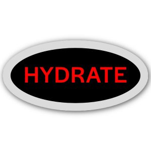 Business Led Cooler Sign Big  (HYDRATE)