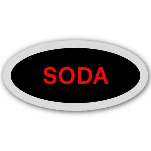 Business Led Cooler Sign Big  (SODA)