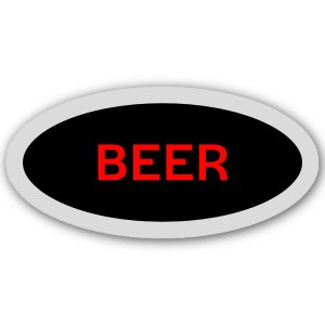 Business Led Cooler Sign Big  (BEER)