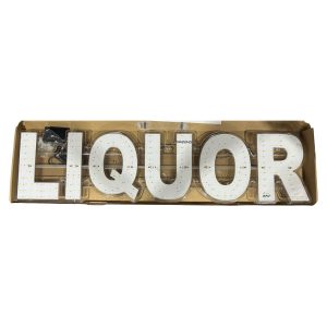 Business Image Led Sign White (LIQUOR)