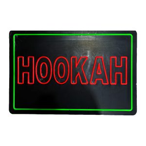 Business Image Led Sign Neon Big Green & Red (HOOKAH)