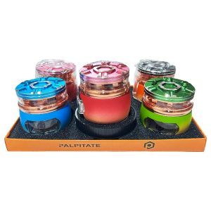 Clickit Aluminum Hexatagon Lid Round Grinder 6ct