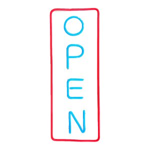 Business Image Led Neon Sign Size 35x17 (OPEN)