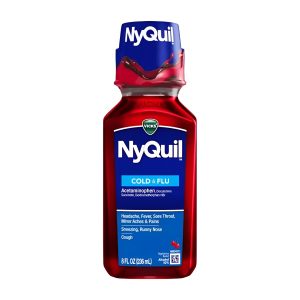 Nyquil Nighttime Cold & Flu 8oz Bottle - Cherry