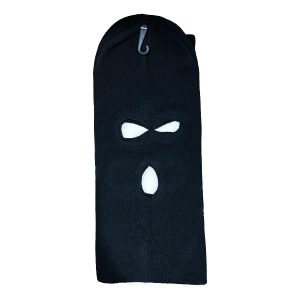 Full Face Cover 3 Hole Knit Ski Mask, Winter Balaclava Warm Beanie Black 12ct