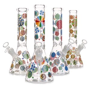 10" Lolly Pop Beaker Water Pipe (Box 42)