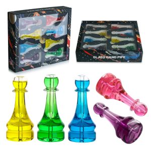4.7" Decenter Assorted Color Hand Pipe Display 8ct