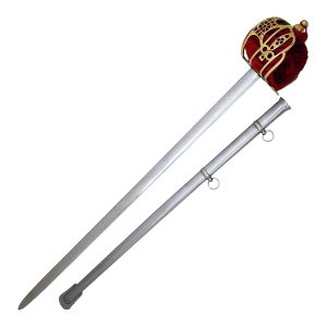 41.5" Brass Basket Hilted Scottish Broad Sword