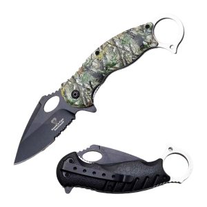 Snake Eye Tactical Karambit Spring Assist Knife - Jungle (BOX 150)