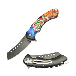 Snake Eye Tactical Spring Assist Knife - Clown (BOX 156)
