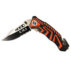 4.5" EMT Rescue Style Action Assist Tactical Folding Knife (BOX 158)
