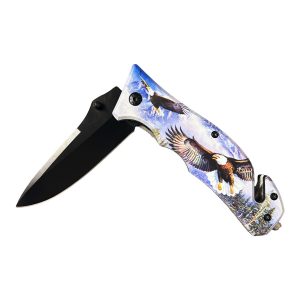 Usa Tactical Spring Assist Knife - Eagle Flying (BOX 170)